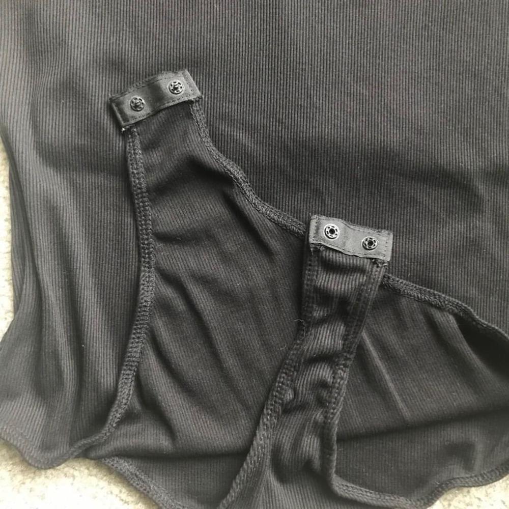 EUC Willow Womens Ribbed Black Bodysuit - Picture 2 of 6